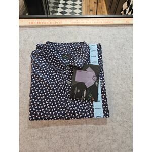 Greg Norman Play Dry Golf Shirt Navy Blue size L